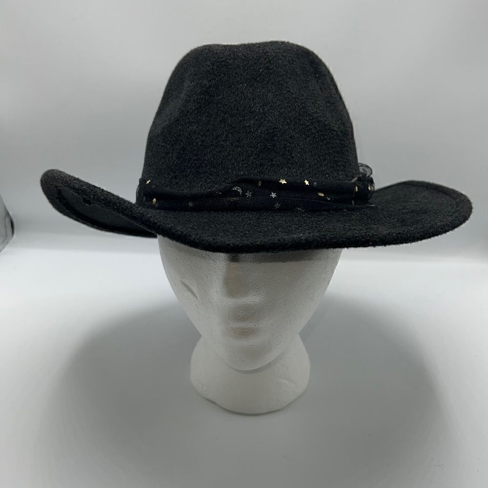 STEVE MADDEN Dark Grey Wool Blend Felted Tulle Trim Fedora Hat- OS NWT
